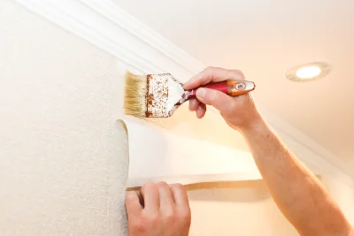 Pose de papier peint à Beautot — revêtements muraux et toiles de verre